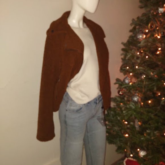 Max Studio Wooly Bomber Jacket - Picture 4 of 10